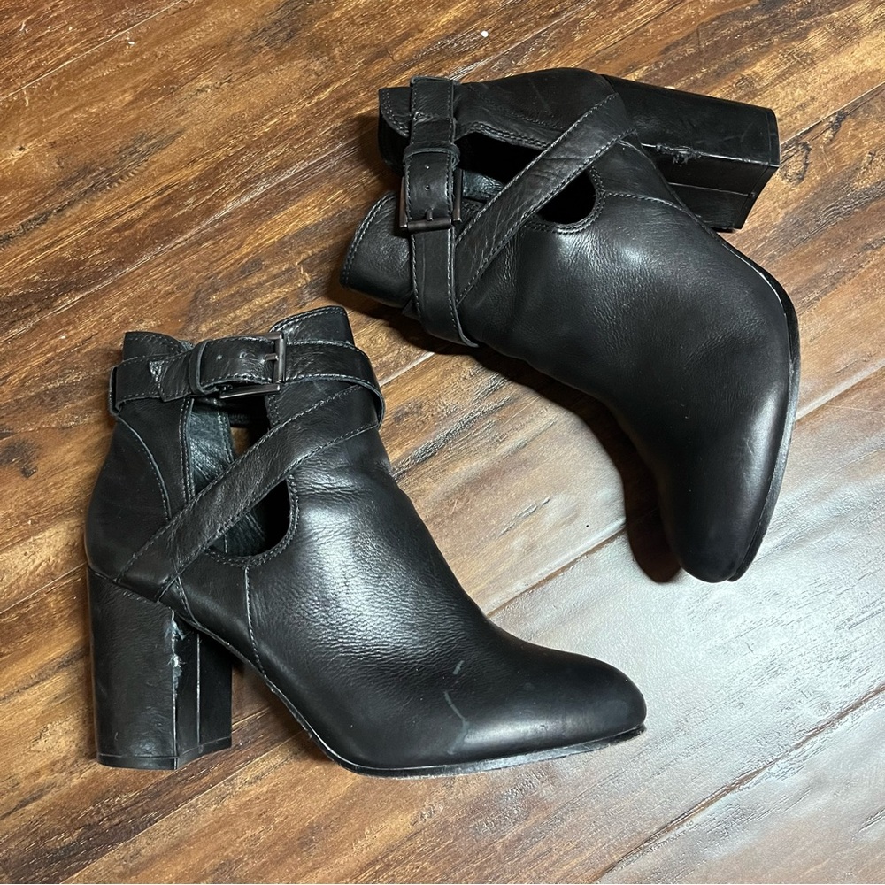 ASH Famous Booties Moto Chunky Heel Edgy